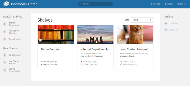 Featured image of post Knowledge Base App - BookStack with Docker